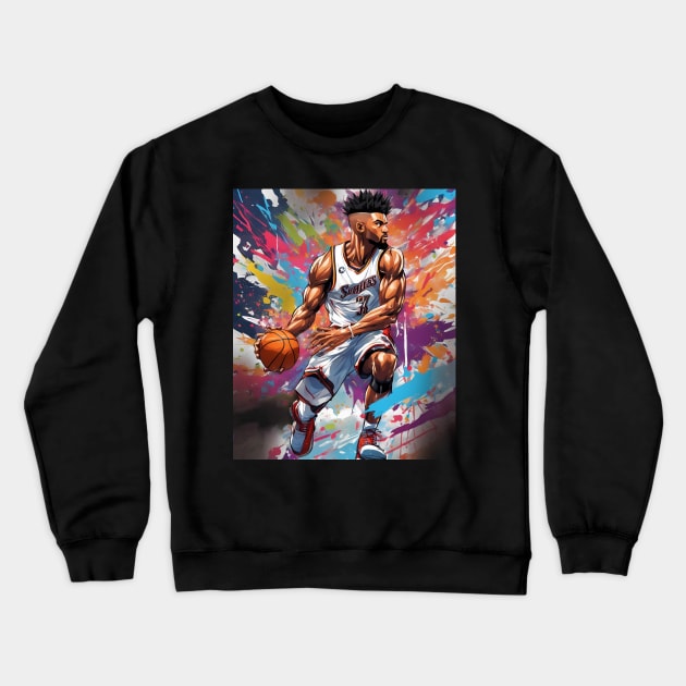 new york basketball Crewneck Sweatshirt by animegirlnft